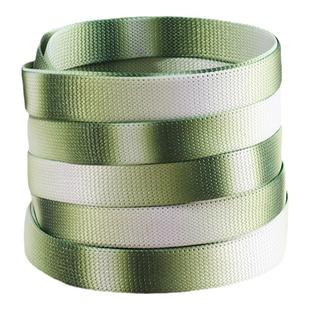 适用麦昆McQueen原装鞋带男加宽扁平女小白鞋黑白渐变双层鞋带绳