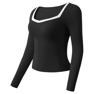 内茵保暖上衣带胸垫打底衫秋衣女士肌底衣低领可外穿内搭秋裤套装