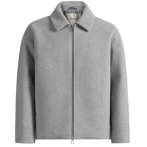 CHINISM丨毛呢外套男冬季男士短款翻领美式高级加厚保暖行政夹克