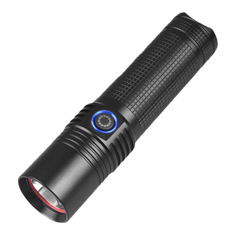 户外强光手电定焦远射P100超亮灯珠26650锂电池18650通用钓鱼探照