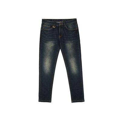 雷迪波尔刺绣牛仔裤修身