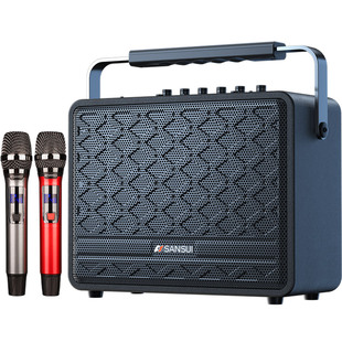 山水SS903音响户外广场舞新款手提音箱直播声卡K歌带话筒官方旗舰