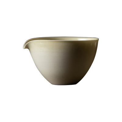 观岚复古风青灰釉公道杯