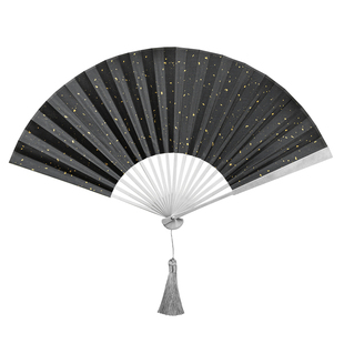 中式精钢TC4全钛合金扇子定制非遗古风防身功夫太极钛折扇纯金属