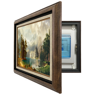 电表箱装饰画中古风正品电源箱开关电闸盒美式配电箱遮挡墙壁挂画