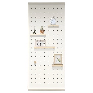 顶天立地洞洞板衣帽架隔断挂衣架墙面入户玄关定制置物架衣柜侧板