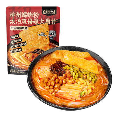 双倍辣大腐竹螺蛳粉好吃过瘾！