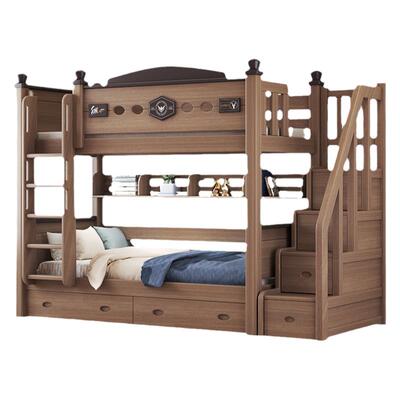 5折鹅掌楸木高低床上下铺双层床