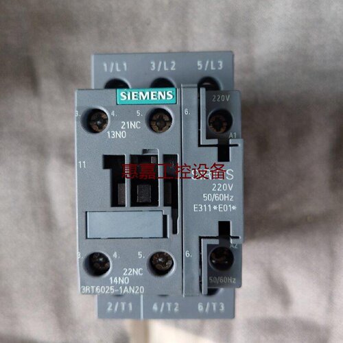 西门子交流接触器型号3RT60251AN20220V