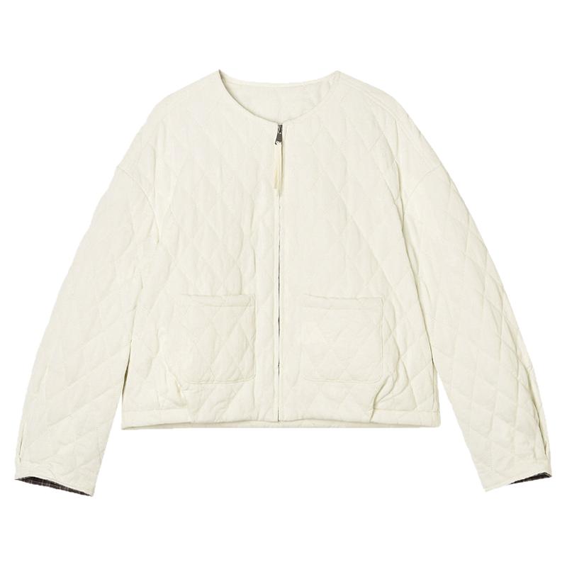 舒适外套纯色阔版棉服