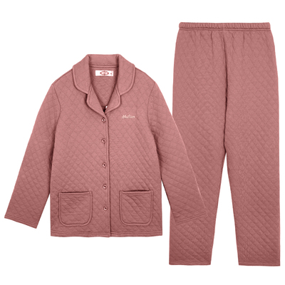 美标2025年情侣空气夹层纯棉睡衣