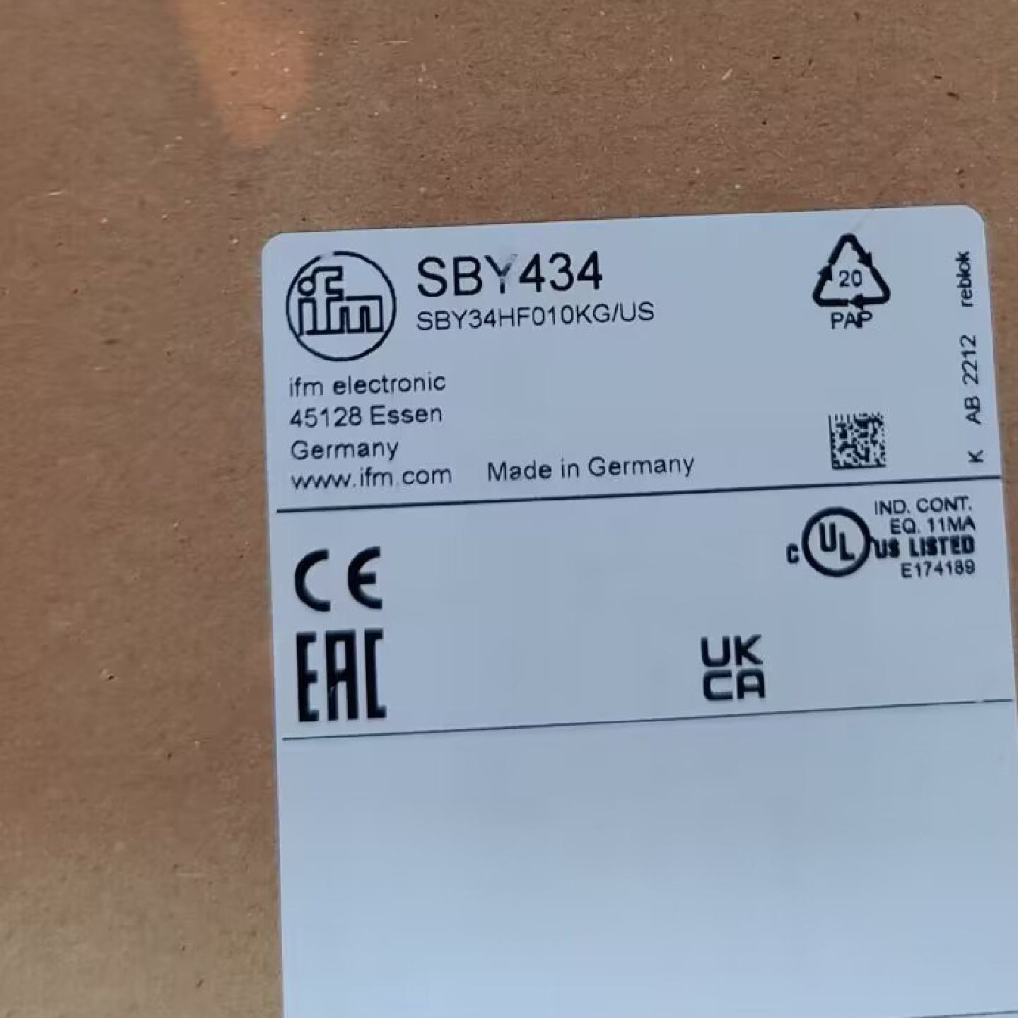 议价IFM SBY323 SBY434 SBY233 SBY232 全新原装正品易福门  现货 - 实物图