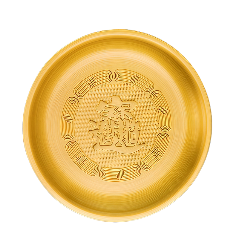 铜盘供果盘家用上供财神供果盘