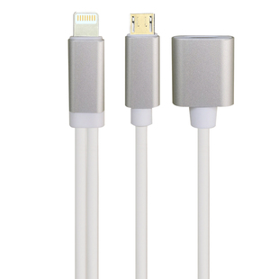 m8声卡otg线 直播同时充电适用苹果iphone手机连接m2plus安卓接口