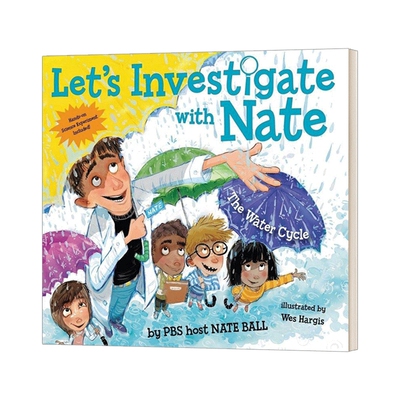 英文原版 Let's Investigate with Nate #1 The Water Cycle 跟着内特去研究水循环 儿童自然知识科普 英文版 进口英语原版书籍