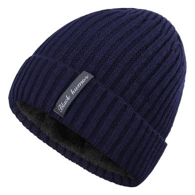 Men Warm Beanie Hat Winter Knitting Wool Hats for Uni Cap