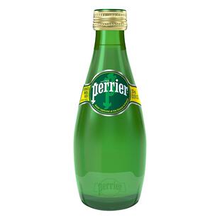 法国进口perrier巴黎水天然充气矿泉水750ml*12瓶整箱气泡水