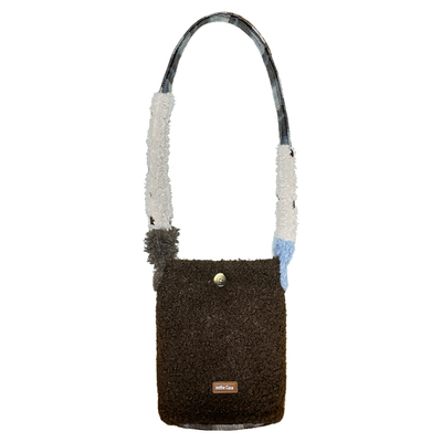 布然｜复古毛呢水桶包