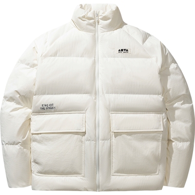 安踏滑板文化冬季防风保暖羽绒服