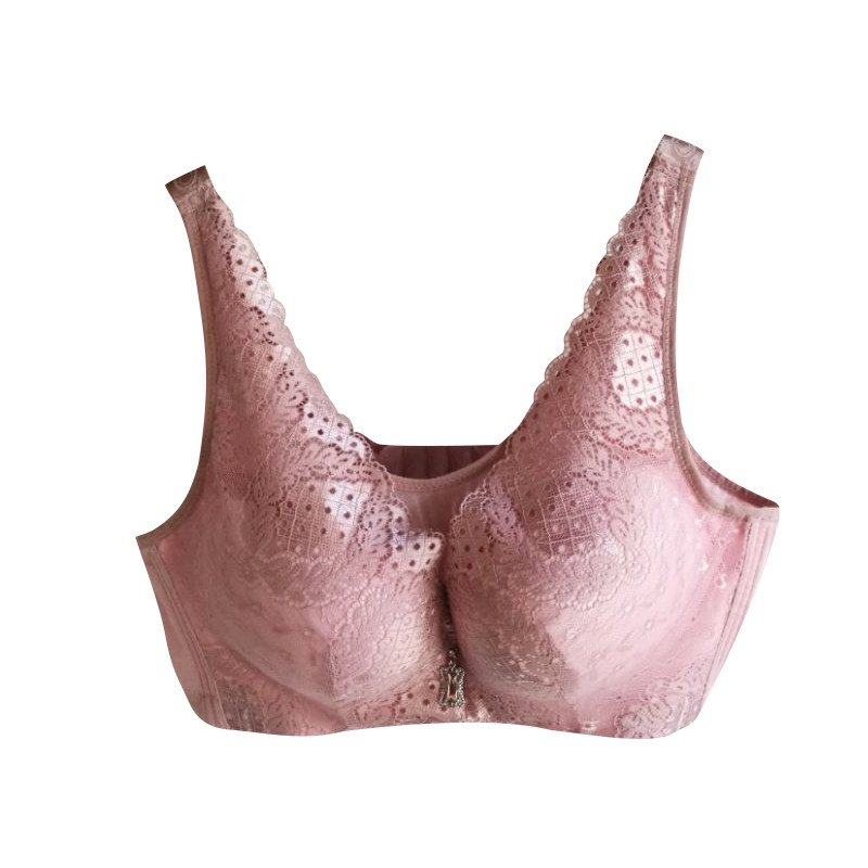 内衣女无钢圈聚拢调整型小胸罩无痕性感上托收副乳文胸大码薄款棉
