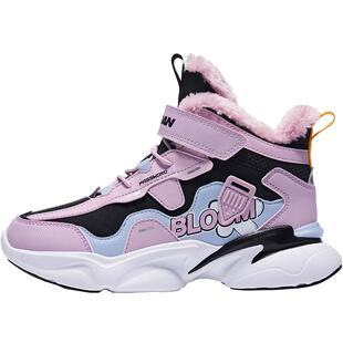 乔丹童鞋儿童棉鞋2026秋冬新款皮面保暖女童大童二棉鞋男童运动鞋