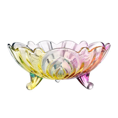 玻璃水果盘水晶高档级干果瓜子盘