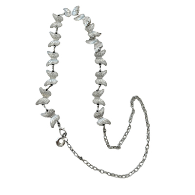 波西米亚银色金属腰链女腰带链条