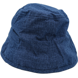 Lion~草木 自留日本扎染褶皱全棉内扣檐渔夫帽遮阳帽钟形帽男女