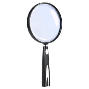 德国放大镜高清正品老人用带灯阅读看书专用100高倍1000大直径正品官方旗舰店儿童不伤眼地图邮票老花看手机