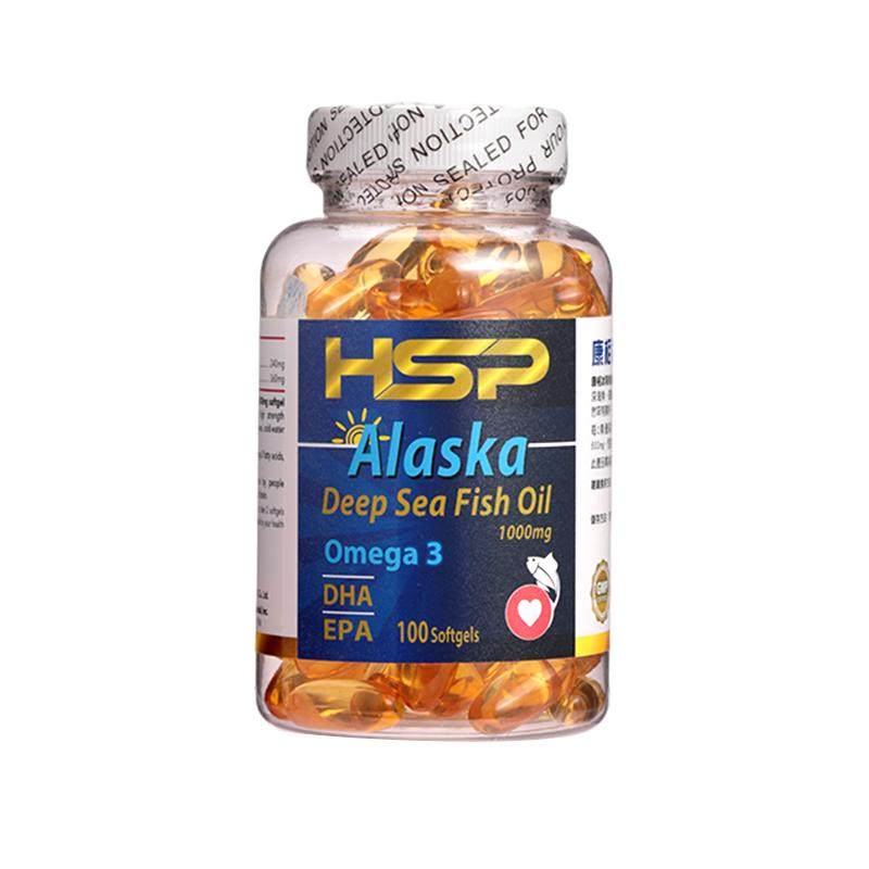 HSP康柏深海鱼油软胶囊100粒omega3脂肪酸 DHA EPA 健脑明目