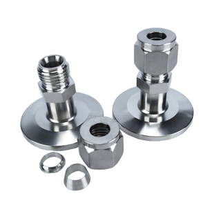 304真空卡盘转卡套接头KF16-KF25卡套接头转KF卡盘接头6/8/10/12