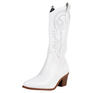 复古女士西部牛仔靴 Women Western Cowboy Boots Fashion Shoes