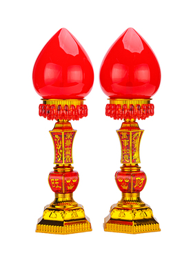 LED佛前供奉财神长明灯烛台