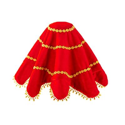 加厚耐用金丝绒面料二人转手绢