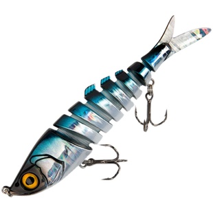 国王路亚1502多节串串鱼铅笔路亚假饵逼真泳姿3D镭射鲈鱼翘嘴鱼饵