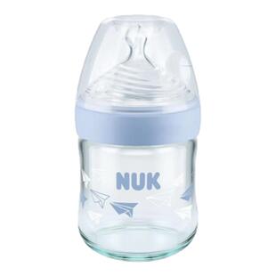 德国NUK自然母感120ml240ml加宽口玻璃奶瓶带0-6-18个月S号M号
