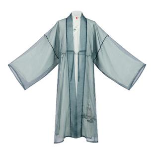 重回汉唐山河图直领大襟对襟长衫日常原创宋制汉服男装夏季中国风