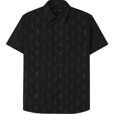 海澜之家翻领休闲短袖衬衫