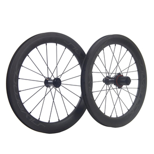 SILVEROCK SR38C碳纤维轮组16寸349圈刹C夹风行国布折叠车轮组