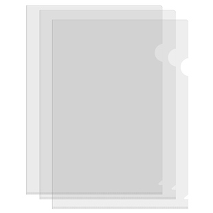 文件夹文件袋插页透明L型A4纸收纳夹加厚防水页单片夹保护套资料档案文件试卷单页学生办公塑料封膜文件套K1