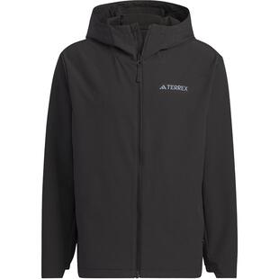 Adidas/阿迪达斯官方正品户外加绒男士运动连帽软壳衣外套IL9011