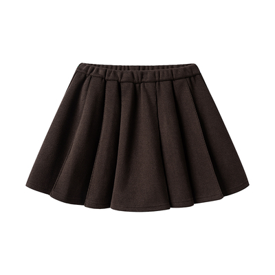 毛呢百褶裙女秋冬季2025新款高腰