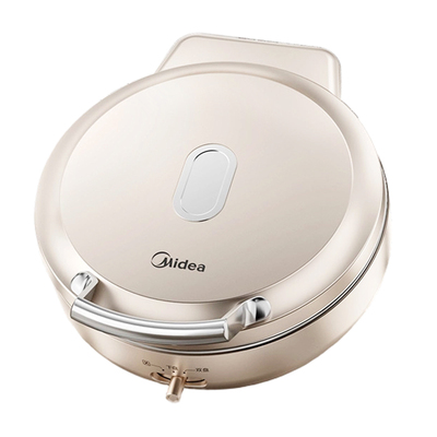 美的316L不锈钢0涂层新款电饼铛