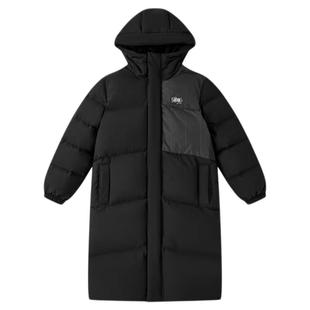 乔丹羽绒服儿童鹅绒新款大童男童连帽加厚保暖防风中长款羽绒服