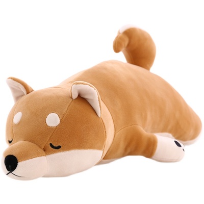 趴趴狗柴犬软体睡觉柯基毛绒玩具