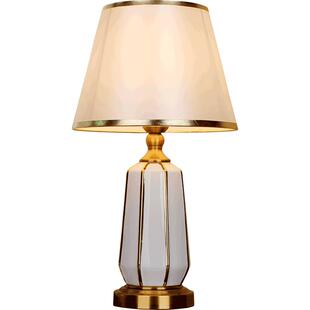 美式台灯卧室床头灯陶瓷轻奢新款北欧现代简约高级床头柜灯装饰