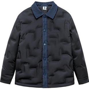 迷你巴拉巴拉儿童羽绒服轻薄外套男童女童冬装衬衫式上衣保暖抗寒