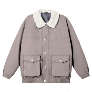 PSO Brand男装女装90绒翻领宽松加厚情侣外套男款羽绒防寒服国潮