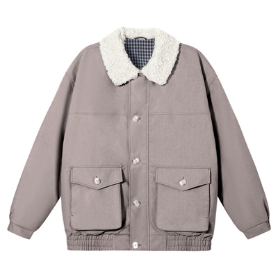 PSO Brand男装女装90绒翻领宽松加厚情侣外套男款羽绒防寒服国潮