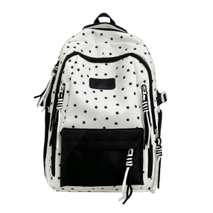 黑色书包初中生女生高颜值双肩包耐脏耐用小学生大容量轻便肩包女